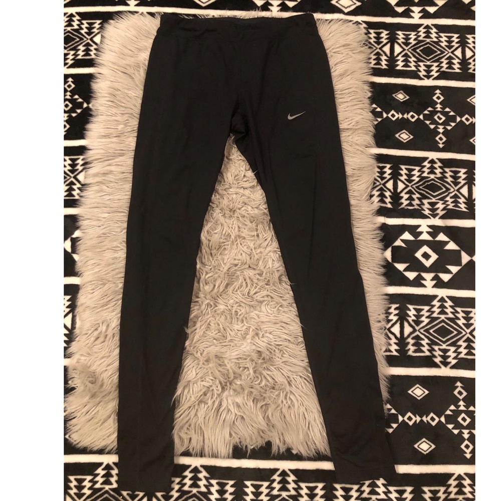 Nike Dri-Fit Black Leggings with Side Zippers